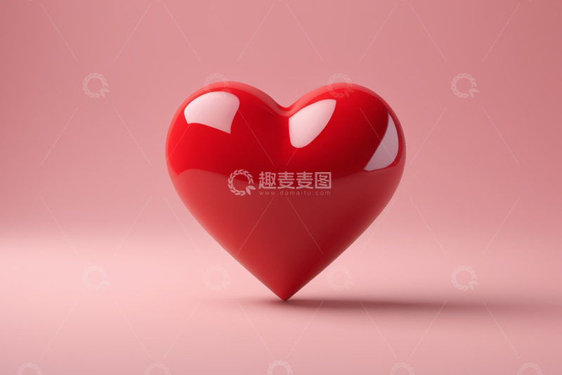 高清大图下载【趣麦麦图】红色心形图案素材