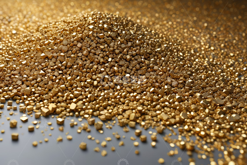 高清大图下载【趣麦麦图】金色颗粒堆积特写