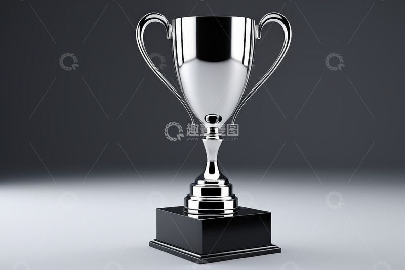 高清大图下载【趣麦麦图】银色奖杯特写
