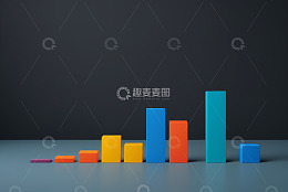 彩色柱状图数据展示
