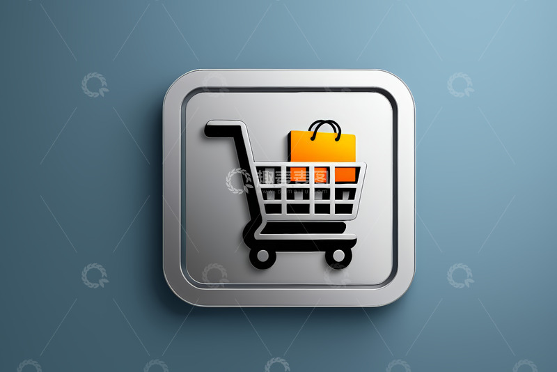 高清大图下载【趣麦麦图】购物车图标按钮