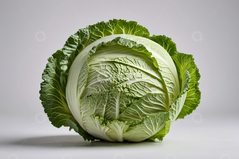 高清大图下载【趣麦麦图】一颗新鲜卷心菜特写