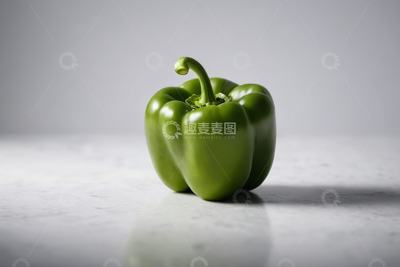 高清大图下载【趣麦麦图】绿色甜椒静物特写