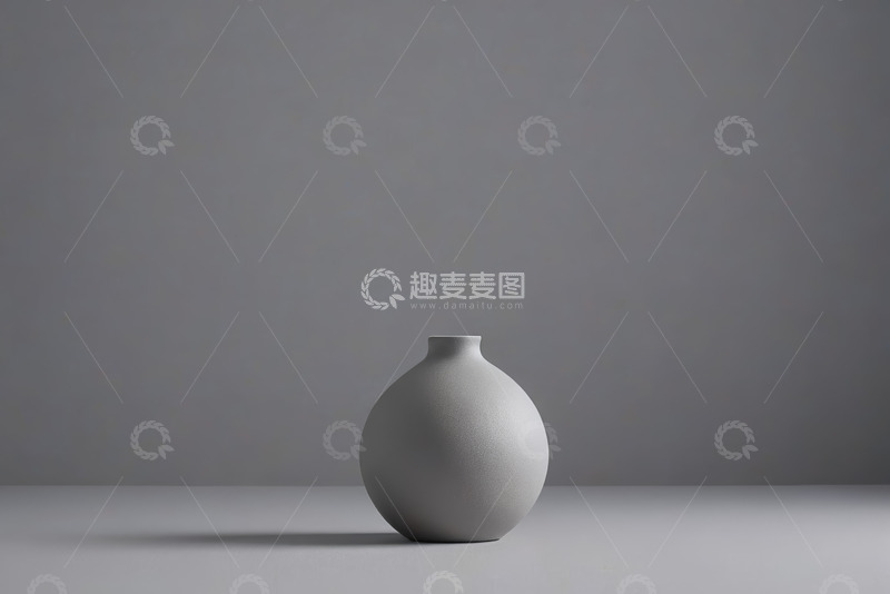 高清大图下载【趣麦麦图】白色花瓶静物特写