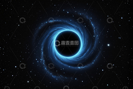 宇宙中的黑洞星空景象