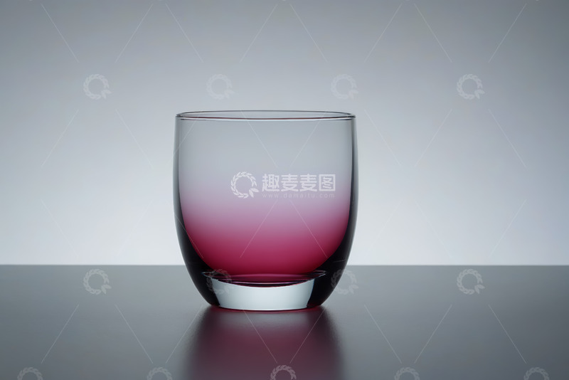 高清大图下载【趣麦麦图】彩色渐变玻璃杯静物特写