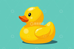 黄色卡通橡皮鸭素材