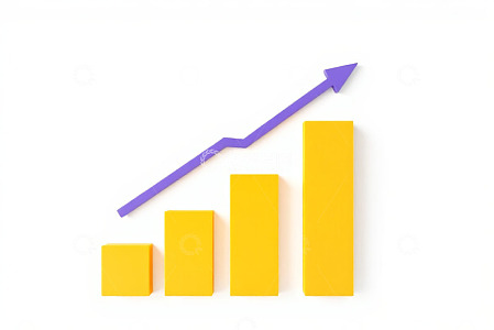 上升趋势柱状图表