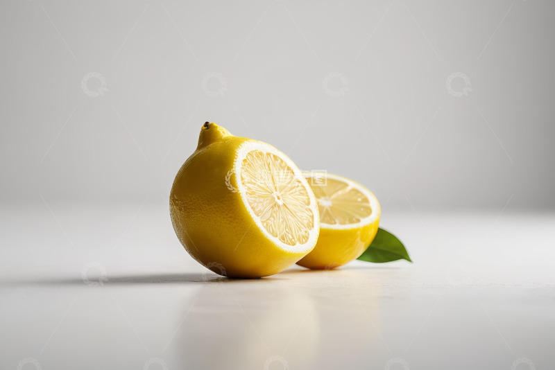 高清大图下载【趣麦麦图】切开的柠檬静物特写