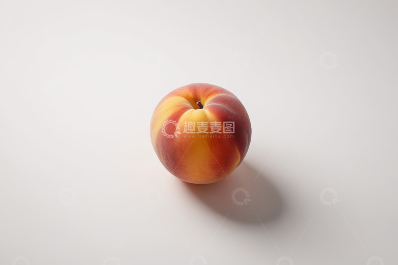 高清大图下载【趣麦麦图】单个新鲜桃子特写
