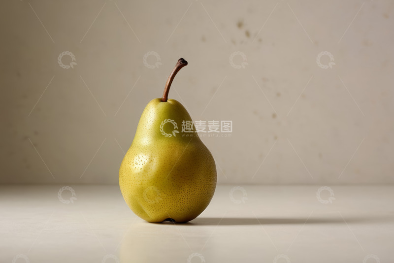 高清大图下载【趣麦麦图】单个黄梨静物特写