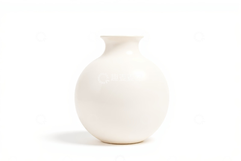 高清大图下载【趣麦麦图】白色陶瓷花瓶特写