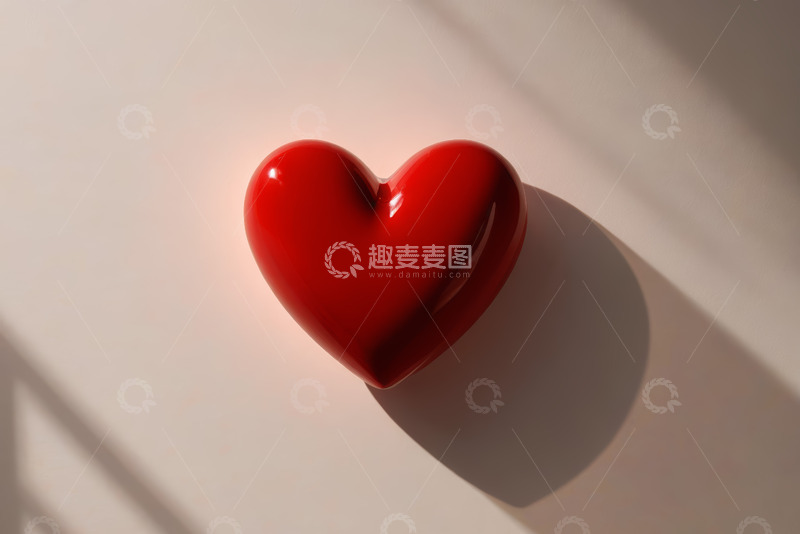 高清大图下载【趣麦麦图】红色心形物品特写