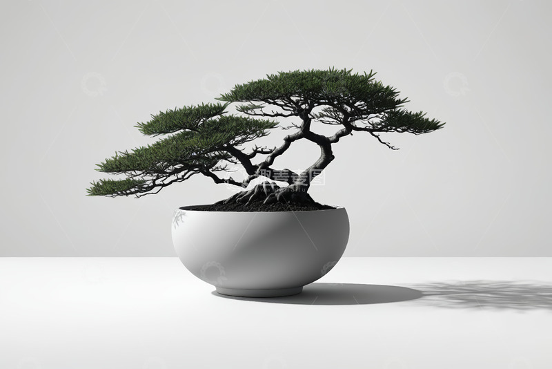 高清大图下载【趣麦麦图】盆栽松树特写