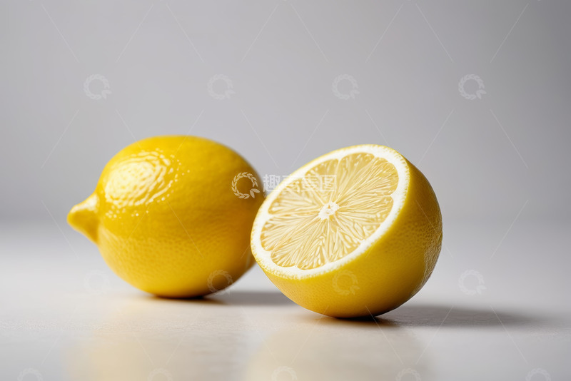 高清大图下载【趣麦麦图】黄色柠檬静物特写