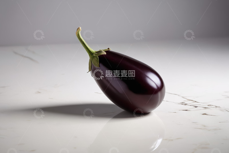 高清大图下载【趣麦麦图】单个茄子特写
