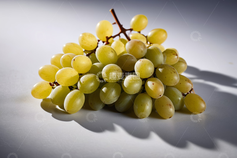 高清大图下载【趣麦麦图】黄绿色葡萄特写