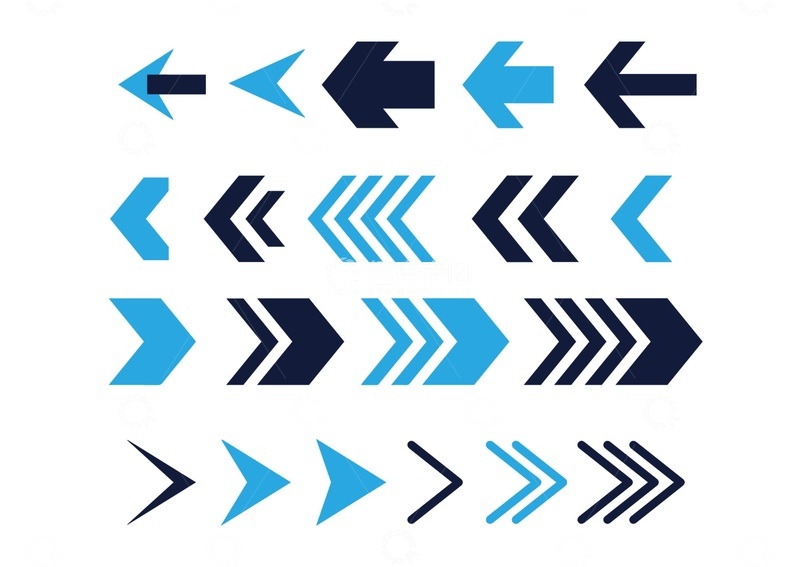 源文件下载【趣麦麦图】箭头图案设计素材集