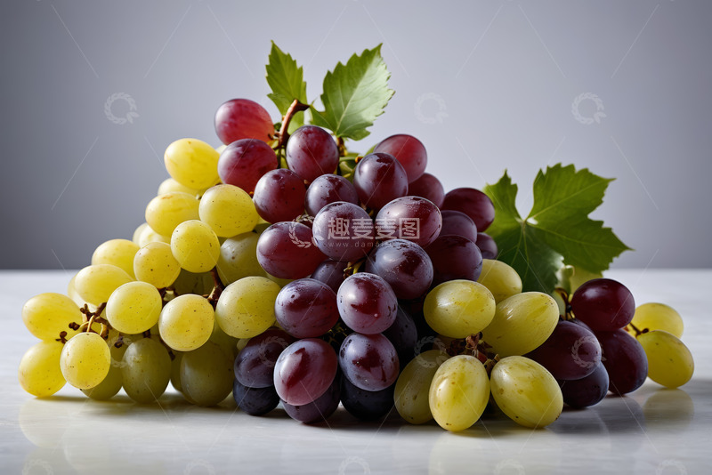 高清大图下载【趣麦麦图】多彩葡萄静物特写