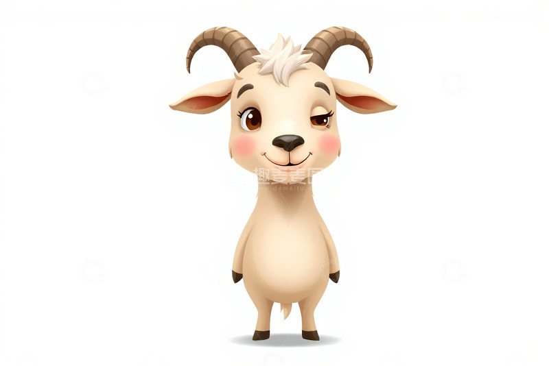 高清大图下载【趣麦麦图】可爱卡通山羊形象