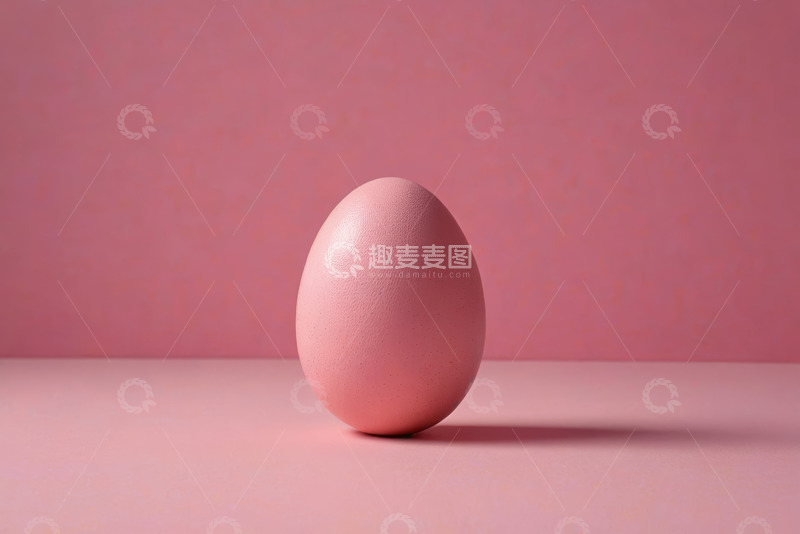 高清大图下载【趣麦麦图】粉色背景上的鸡蛋静物