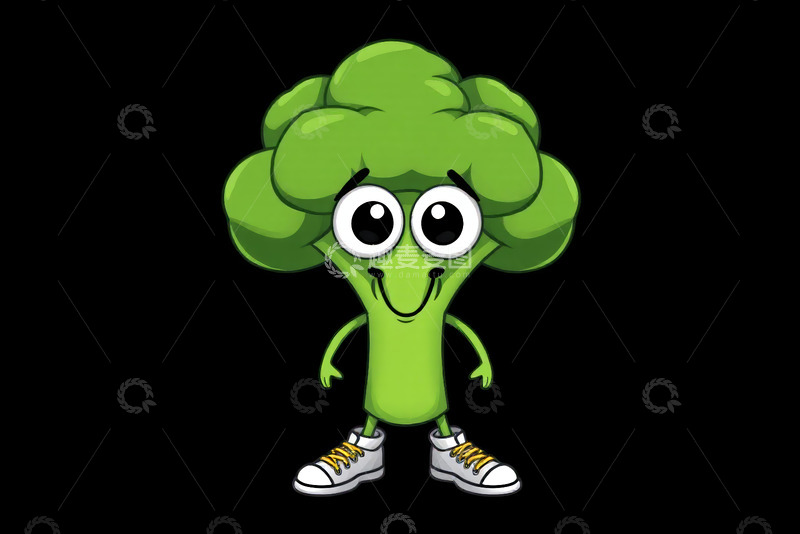 高清大图下载【趣麦麦图】卡通西兰花形象素材