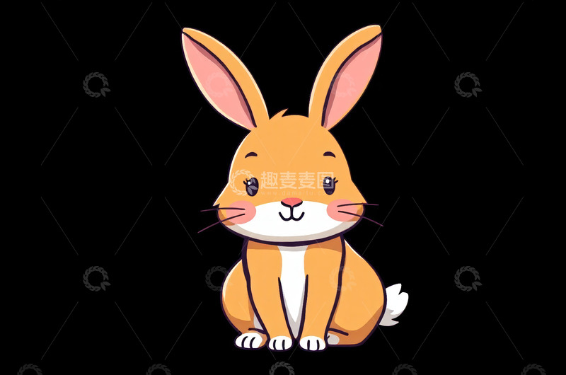 高清大图下载【趣麦麦图】卡通兔子形象素材