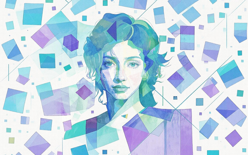 高清大图下载【趣麦麦图】像素风人物肖像艺术插画