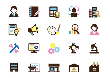 办公商务图标矢量素材