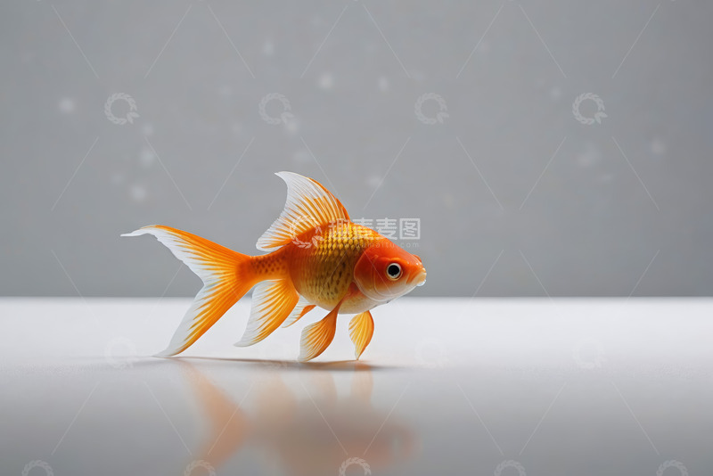 高清大图下载【趣麦麦图】微距特写金鱼摄影素材