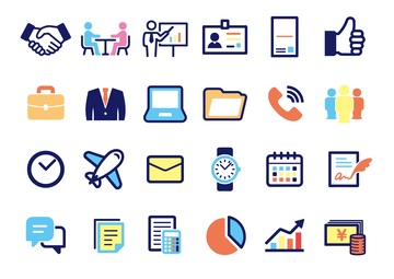 商务办公图标集图形集合