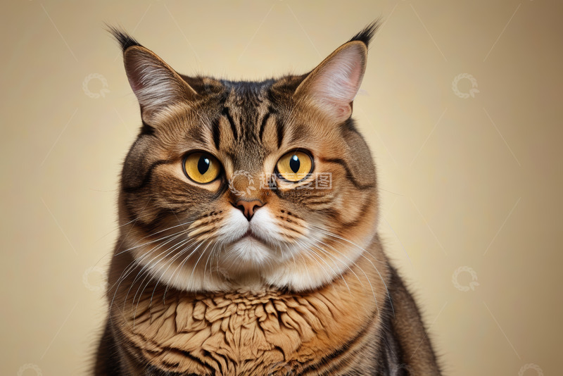 高清大图下载【趣麦麦图】虎斑猫特写