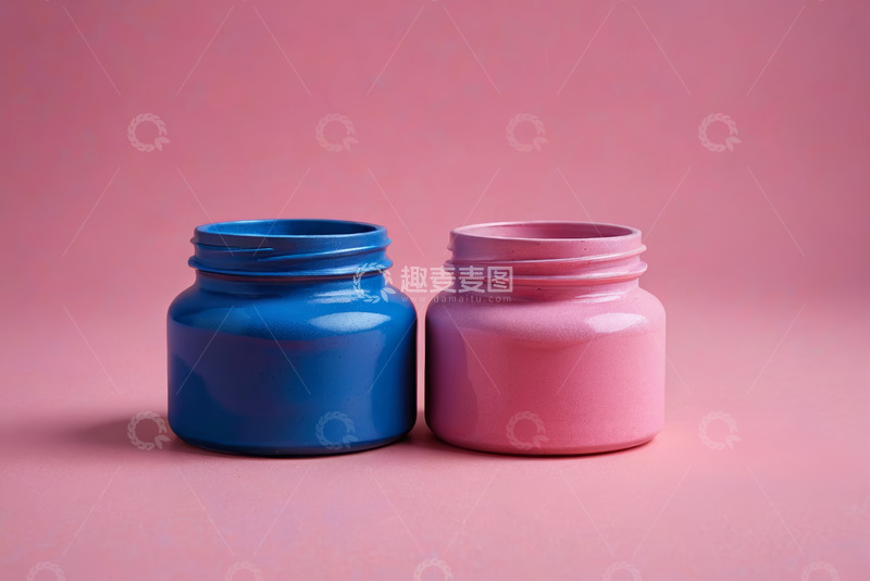 高清大图下载【趣麦麦图】双色罐子特写素材