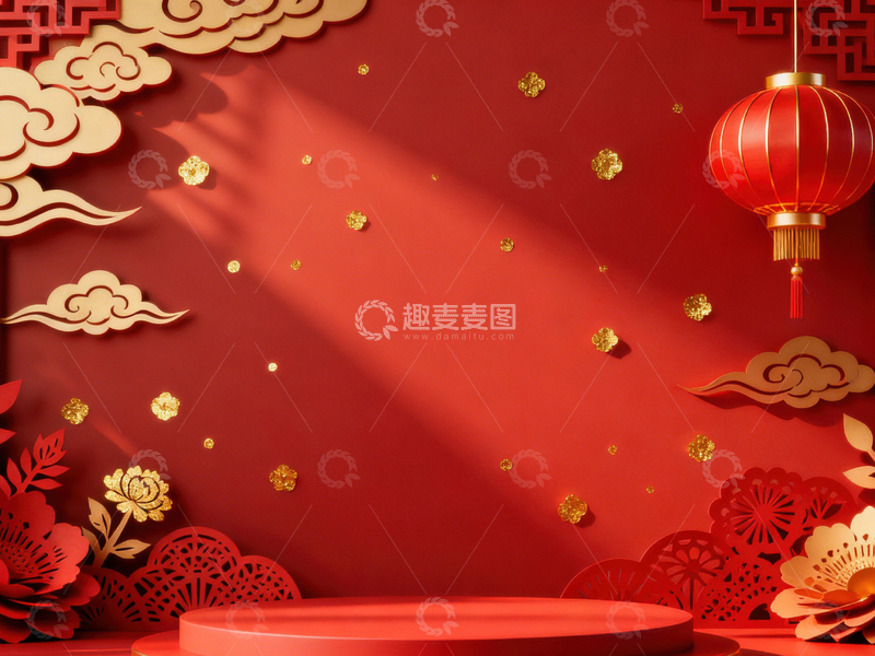 高清大图下载【趣麦麦图】新年元旦春节背景_普屏235