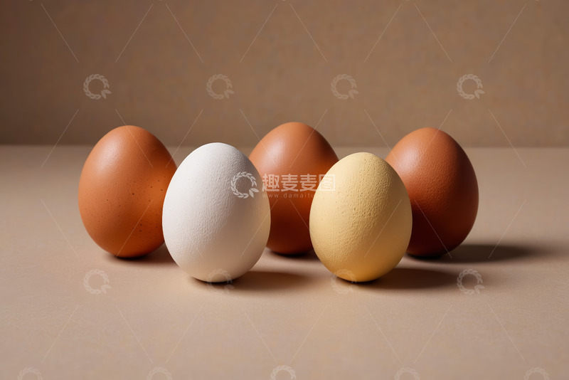 高清大图下载【趣麦麦图】多色鸡蛋静物摆拍