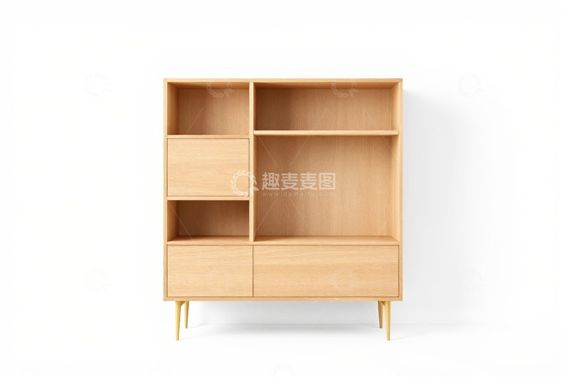 高清大图下载【趣麦麦图】白色三抽屉柜子素材