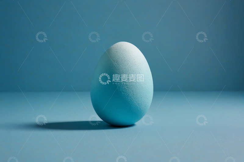 高清大图下载【趣麦麦图】蓝色鸡蛋静物特写