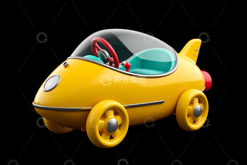 高清大图下载【趣麦麦图】木质扶手椅带黄色坐垫