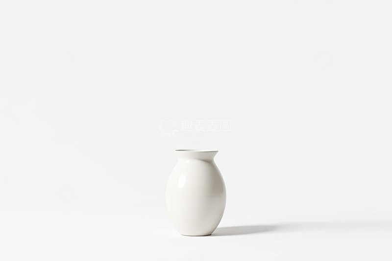 高清大图下载【趣麦麦图】浅绿色玻璃花瓶静物素材