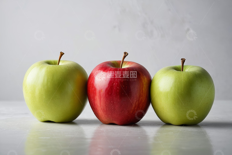 高清大图下载【趣麦麦图】三个苹果静物摆拍