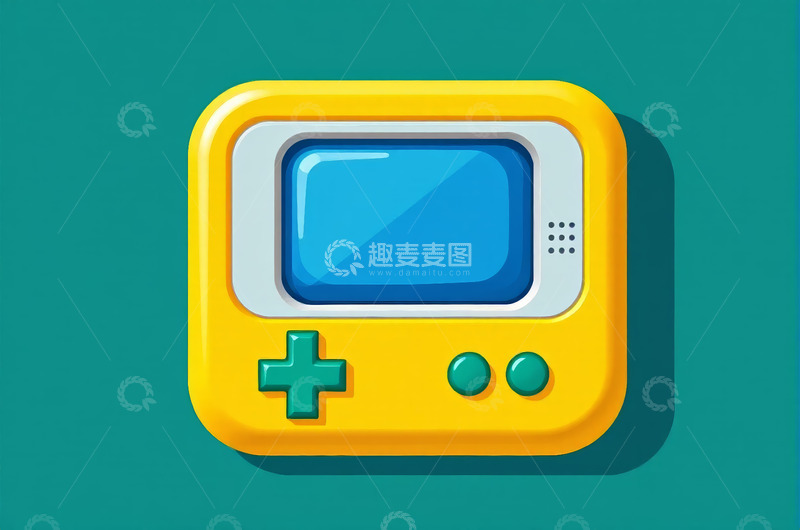 高清大图下载【趣麦麦图】手持花朵的粉色头发卡通女孩