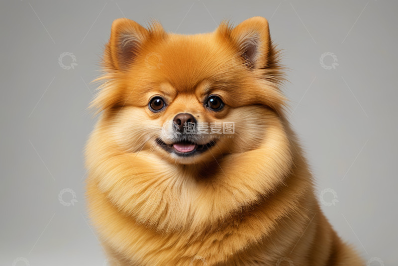 高清大图下载【趣麦麦图】可爱博美犬特写