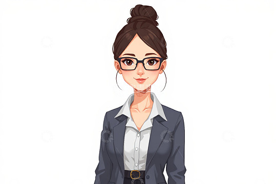职业女性半身肖像