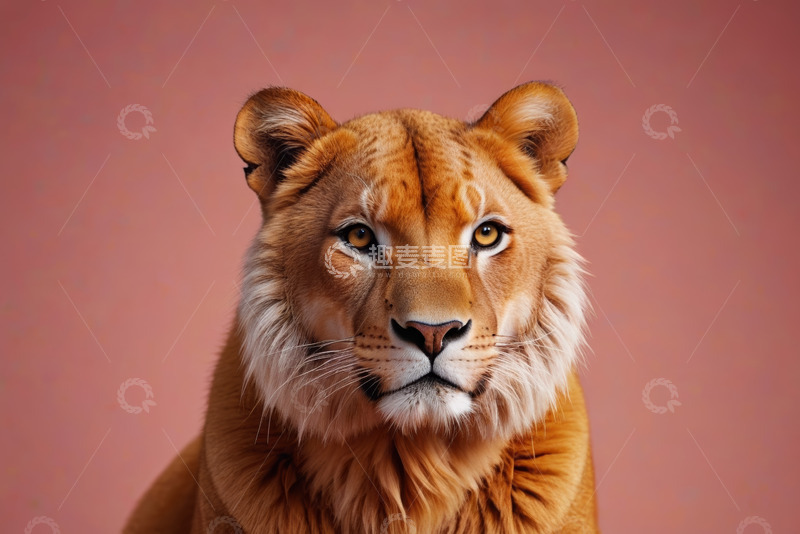 高清大图下载【趣麦麦图】狮虎兽正面特写