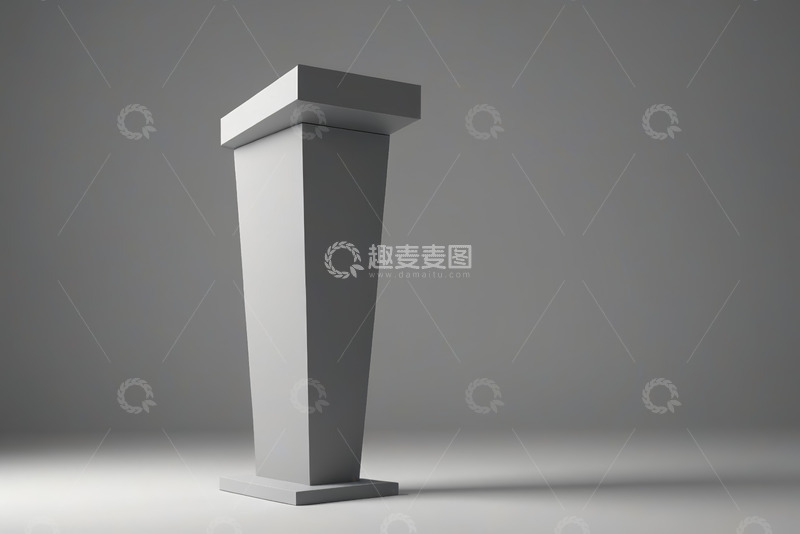 高清大图下载【趣麦麦图】现代简约风格演讲台模型