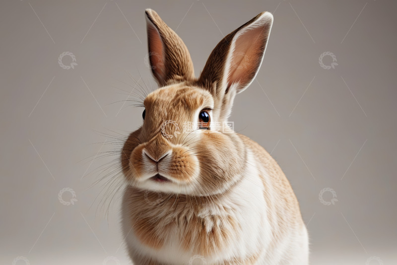 高清大图下载【趣麦麦图】特写可爱兔子素材