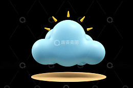 蓝天白云下的彩虹景观