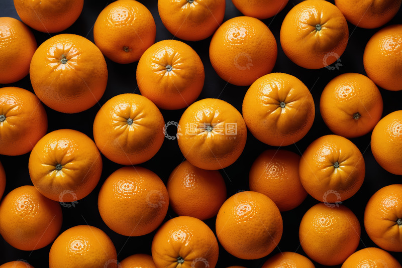 高清大图下载【趣麦麦图】排列整齐的新鲜橙子