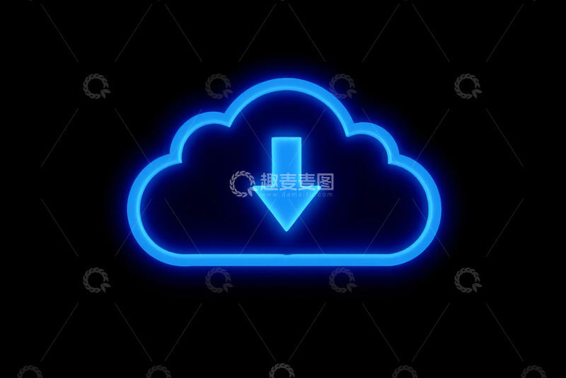 高清大图下载【趣麦麦图】蓝色背景上的立体云朵素材