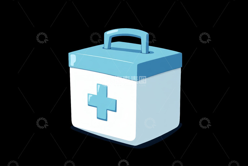 高清大图下载【趣麦麦图】蓝色加号图标设计素材